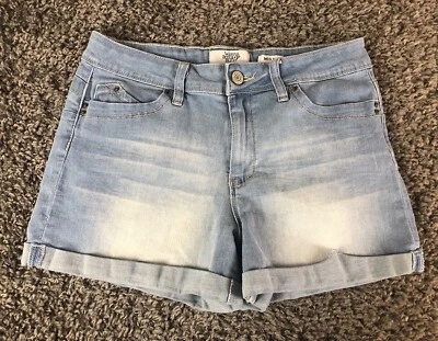 YMI Wanna Betta Butt Denim Jean Shorts Womens 11 Stretch Light Wash Cuffed - Image 1 of 4