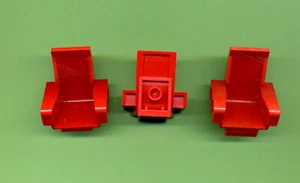 Lego -- 2717 -- Stuhl -- Sitz -- 3 x 2 -- Rot -- Technic Seat --  3 Stück -- - Bild 1 von 1