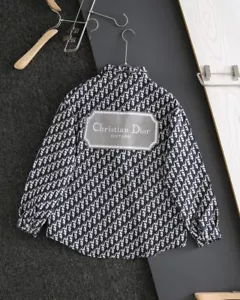 Dior printed jacquard embroidered denim shirt jacket - Picture 1 of 7