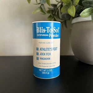 Vintage Blis-To-Sol POWDER Antifungal 2 oz Athletes Foot Jock Itch Ringworm B - Picture 1 of 6