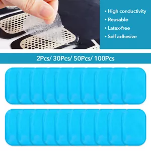 100x Muscle Toner Gel Pads Abs Stimulator EMS Machine Toning Belt Trainer Device - Picture 1 of 15