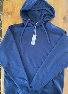 Women’s New Outerknown Blue Hooded Sweatshirt Large Pullover - Picture 1 of 3