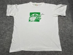 VINTAGE single stitch White Shirt St Patricks Day 1990 Boxy XL GUINNESS Sponsor - Picture 1 of 11