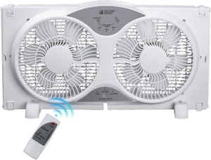 Window Fan Reversible Airflow, 9" Dual Window Fan with 3-Speed 3 Modes (Cool, Ci - Picture 1 of 7