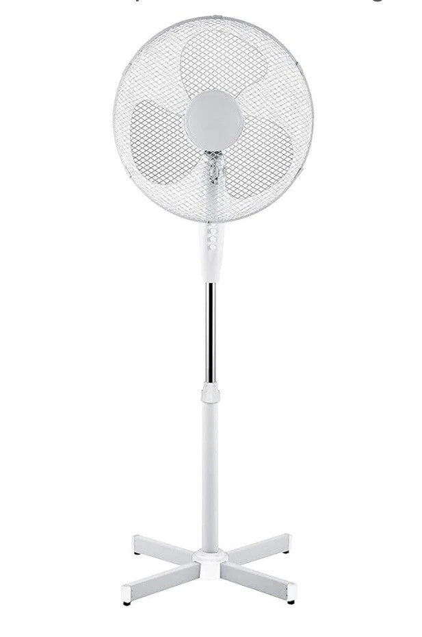 Oscillating Pedestal Fan with Folding Base and Adjustable Height, 16-inch, - Image 1 of 3