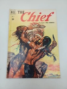 DELL THE CHIEF # 2 FN- COMIC BOOK 1951 NATIVE AMERICAN INDIAN - Picture 1 of 6
