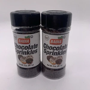 Badia Chocolate Sprinkles, 3 oz - Palatize Pack of 2 - Picture 1 of 2
