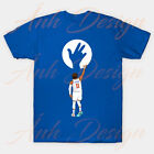 T-Shirt Jalen Brunson 3 Punkt Celebration New York Knick königsblau - Größe S-5XL