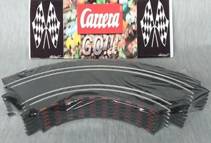 Carrera GO Bundle 90 Degree Curve x6 Track Red & Black Edge Job Lot NEW Free P+P - Picture 1 of 15