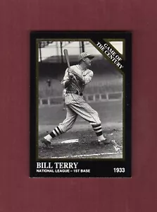 #661G BILL TERRY, 1933 NL Giants ~ GOLD trim 1992 All-Star Program Conlon card - Picture 1 of 2