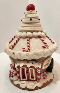Cupcake de caramelo redondo iluminado de Navidad pan de jengibre decoración de casa - Imagen 1 de 14