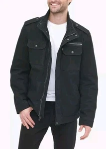 XL Levi's Men's XL Military Classic Washed Cotton Jacket NWT, MSRP $180, Black - Picture 1 of 6