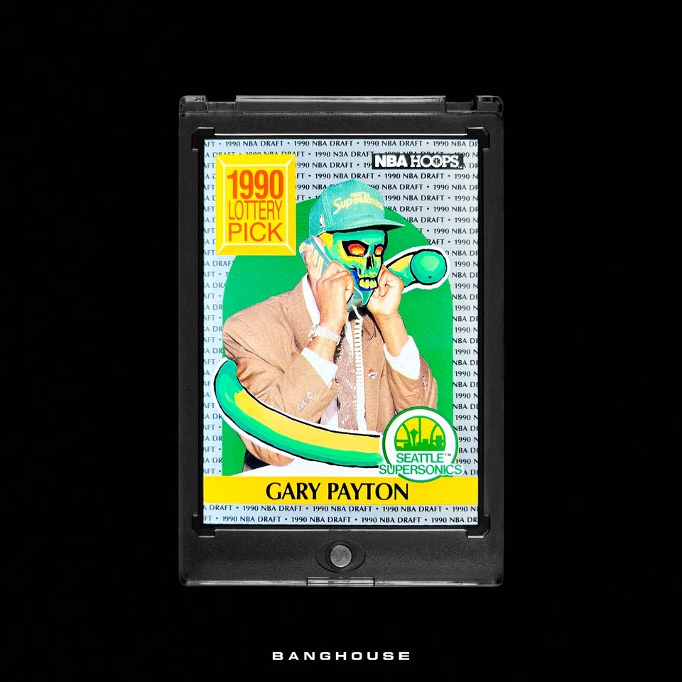 1/1 GARY PAYTON RC 💎 NBA HOOPS ROOKIE SSP 💎 NEW PENINI: ONE OF ONE ART - Image 1 of 4