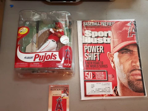 Albert Pujols Memorabilia Lot Action Figure Sports Illustrated Cover