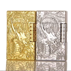 Inflatable Lighters Butane Gas Flint Cigarette Lighter Metal 3D Dragon Windproof - Picture 1 of 14
