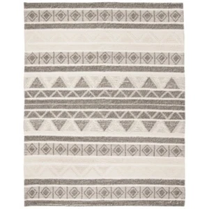SAFAVIEH Natura NAT104A Handwoven Ivory / Grey Rug - Picture 1 of 31