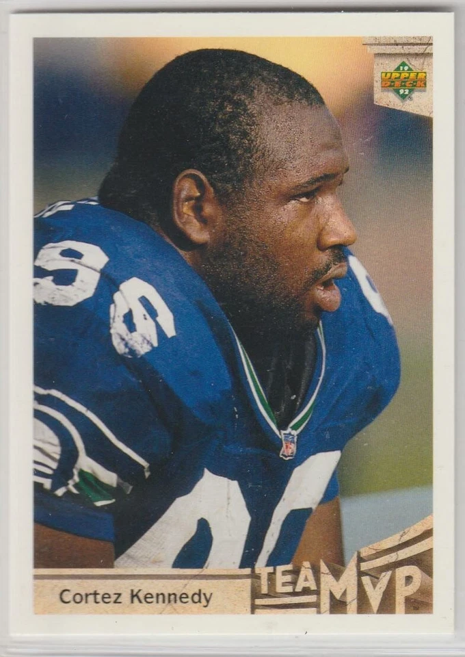 1992 Upper Deck #376 Cortez Kennedy HOF Seattle Seahawks Miami - Image 1 of 1