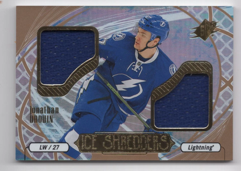 2016-17 SPx Ice Shredders JERSEY Jonathan Drouin Tampa Bay Lightning #IS-JD - Image 1 of 2