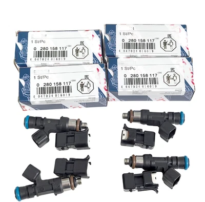 4PCS 52lb 550cc Fuel Injectors Bosch Fits For EV14 Audi A4 Golf Jetta Passat OEM Foto 1 de 4