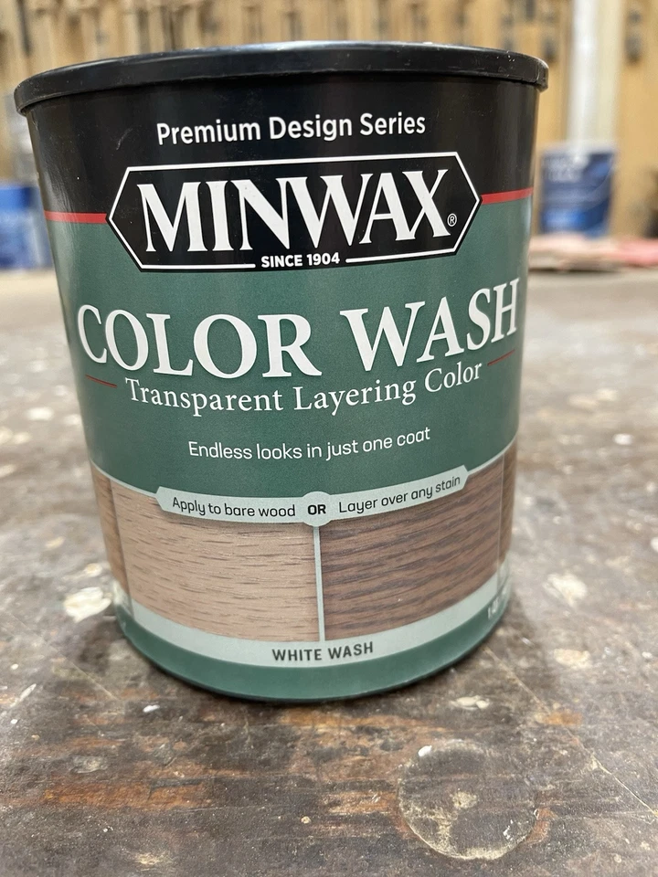 Minwax Blanco Lavado Color Lavado Transparente Capas Color Madera Mancha/Cuarto Foto 1 de 1