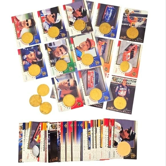 Rare Pinnacle Mint Nascar Trading Cards Coins 1998 Earnhardt Gordon Vintage - Image 1 of 4