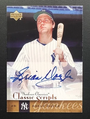 2004 Upper Deck Yankees Classic Scripts Auto #AU-5 Brian Doyle - Image 1 of 2