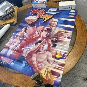 Fatal Fury 2 Super Nintendo SNES Takara Store Original Display Promo Poster 92’ - Picture 1 of 10