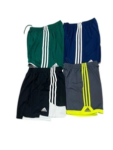 LOT BOYS  YOUTH ADIDAS 3 STRIPE SHORTS BASKETBALL SOCCER ACTIVE GYM S 8-10 - Picture 1 of 11
