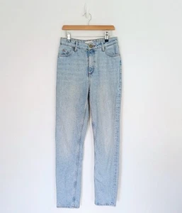 Pantalones de mezclilla ajustados con ribete Sandro talla 6 azul Demin cintura alta desgastados - Imagen 1 de 16