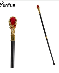 RED DIAMOND HEAD Metal Walking Cane - 500+ lbs Capacity, Ornate  BRAND NEW - Picture 1 of 6
