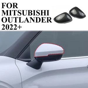 Carbon Style Side Rearview Mirror Guard Cover Trim For Mitsubishi Outlander - Picture 1 of 6