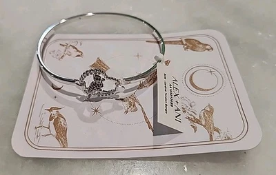 Alex + Ani RED CARDINAL Tension Bangle Silvertone NEW IN PACKAGING  - Image 1 of 4