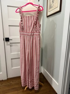Jumpsuit "A Fathers Love" Boutique Marke weites Bein Leinenmischung -- Gr. L - Bild 1 von 10