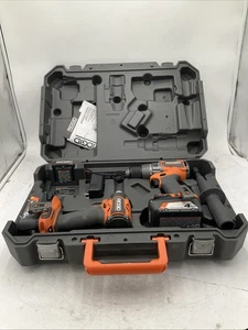 RIDGID R92082 18V Brushless Hammer Drill and 3-Speed Impact Driver Kit - Picture 1 of 4