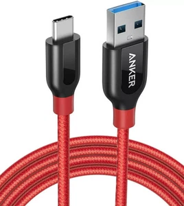 Anker PowerLine+ 6ft Nylon Charger Cable USB-C to USB 3.0 Charging for Samsung - Photo 1 sur 6