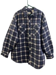 Vintage Northwest Territory Flannel Plaid Shacket Quilted Lined Shirt 2X - Picture 1 of 7