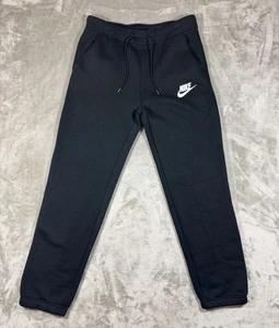 Nike Sweatpants Mens XL Black 30" Inseam Jogger Swoosh Spell Out Logo EUC 3537 - Picture 1 of 10