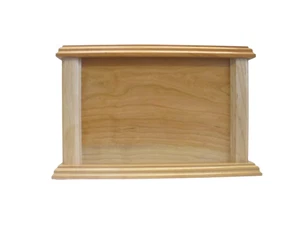 UNIQUE DESIGN--SOLID CHERRY WOOD--FULL SIZED ADULT CREMATION URN - Picture 1 of 3