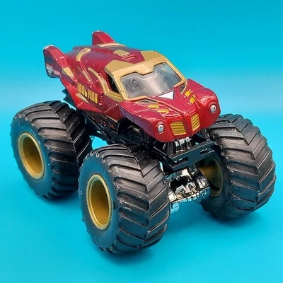 Camión Monster Jam Iron Man Marvel Hot Wheels 1:64 Stark Industries Foto 1 de 4