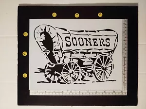 Oklahoma Sooners 11" x 8.5" Custom Stencil FAST FREE SHIPPING - Picture 1 of 2