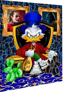 Leinwand Bilder Dagobert Duck Chef Pop Art Wandbilder-Hochwertiger Kunstdruck - Bild 1 von 11