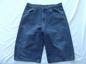 Jeans Colony Street wear shorts denim jean board knee 36 embroid 14in DISTRESS