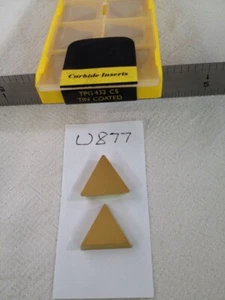 10 NEW TPG 432 CARBIDE INSERTS. GRADE: C5. TIN COATED. GENERAL PURPOSE (U877) - Picture 1 of 1