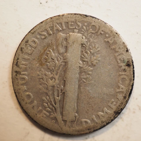 1927 s  MISS MERCURY SILVER  DIME    FREE SHIPPING  A3554 Cover