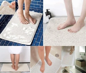 Hydro Non Slip Aqua Carpet Bathroom Mat Rug Bath Shower Clean Feet Water  Loofah - Picture 1 of 9