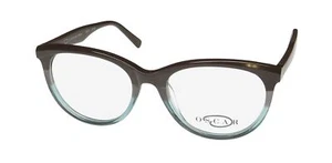 NEW OSCAR DE LA RENTA OSL 727 GLASSES FULL-RIM BROWN 53-18-140 WOMENS 210 - Picture 1 of 8