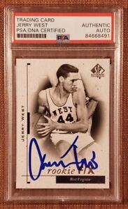 2011 SP Authentic #77 Jerry West Autographed Lakers Basketball Card PSA/DNA AUTO