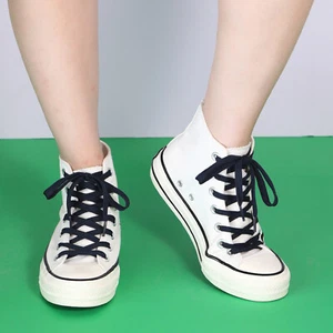 1pair Double Layers Flat Shoe Laces Strings Dark Blue for Sneakers Tennis Shoes - Picture 1 of 6
