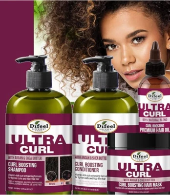 DIFEEL ULTRA CURL Difeel Growth & Curl/Ultra Curl/Shampoo/Conditioner/Spray/Maske/Sets UK Bestseller