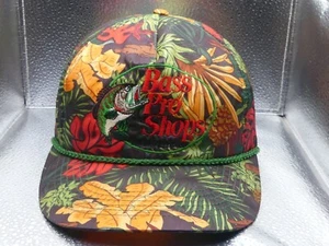 Bass Pro Shop AOP Camo Hawaiian Rope Snapback Hat Cap Taiwan RoC Adjustable Fish - Picture 1 of 11